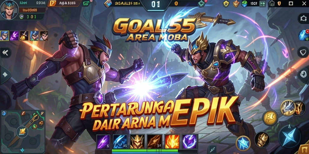 Gameplay menarik dalam arena MOBA GOAL55