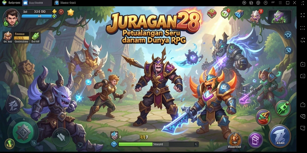Tampilan gameplay RPG yang menakjubkan di JURAGAN28.