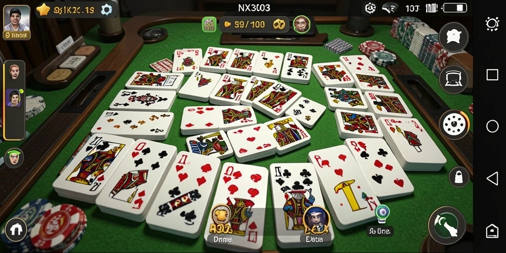 Tampilan gameplay yang menarik dalam permainan Domino NX303.