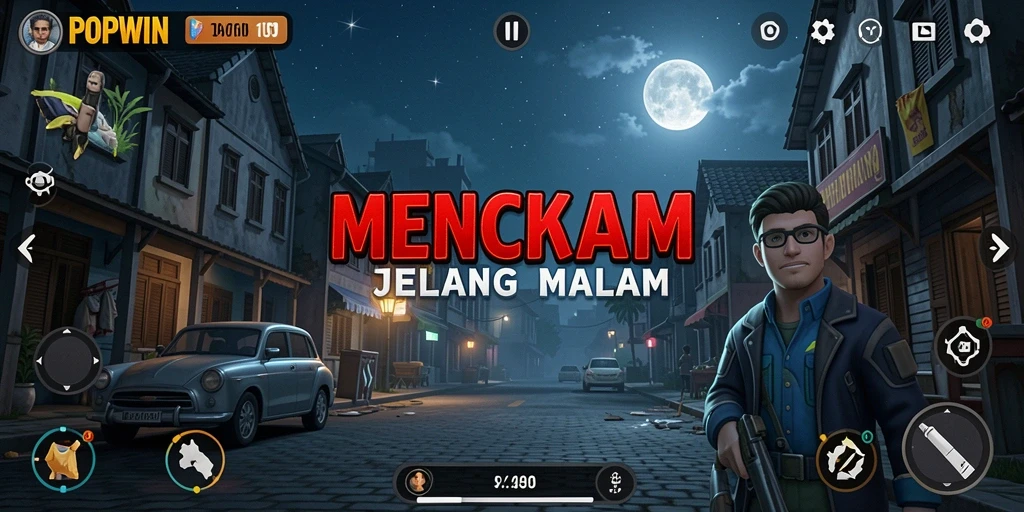 Tampilan menakutkan dari gameplay POPWIN yang membuat jantung berdegup.
