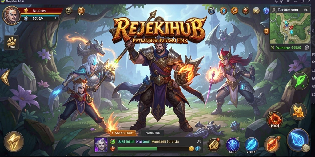 Tampilan gameplay menarik di dunia RPG REJEKIHUB.